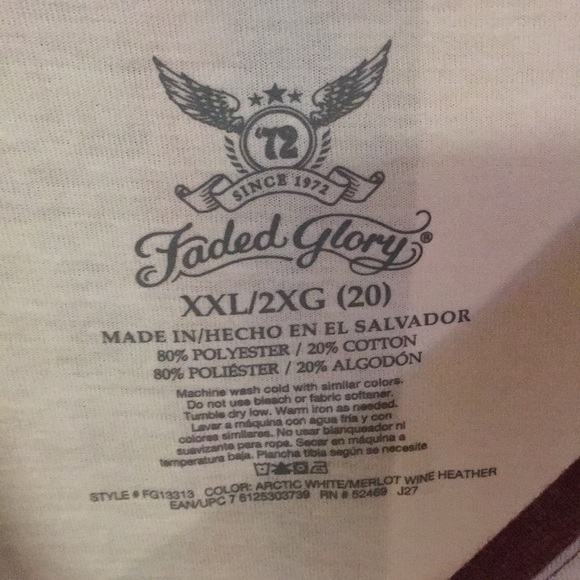 3/4 sleeve tee shirt - Picture 3 of 3